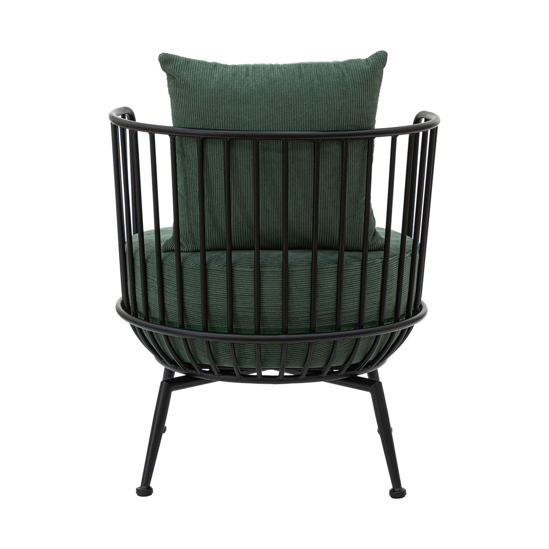 Sillón Individual Verviers Black Vista Trasera