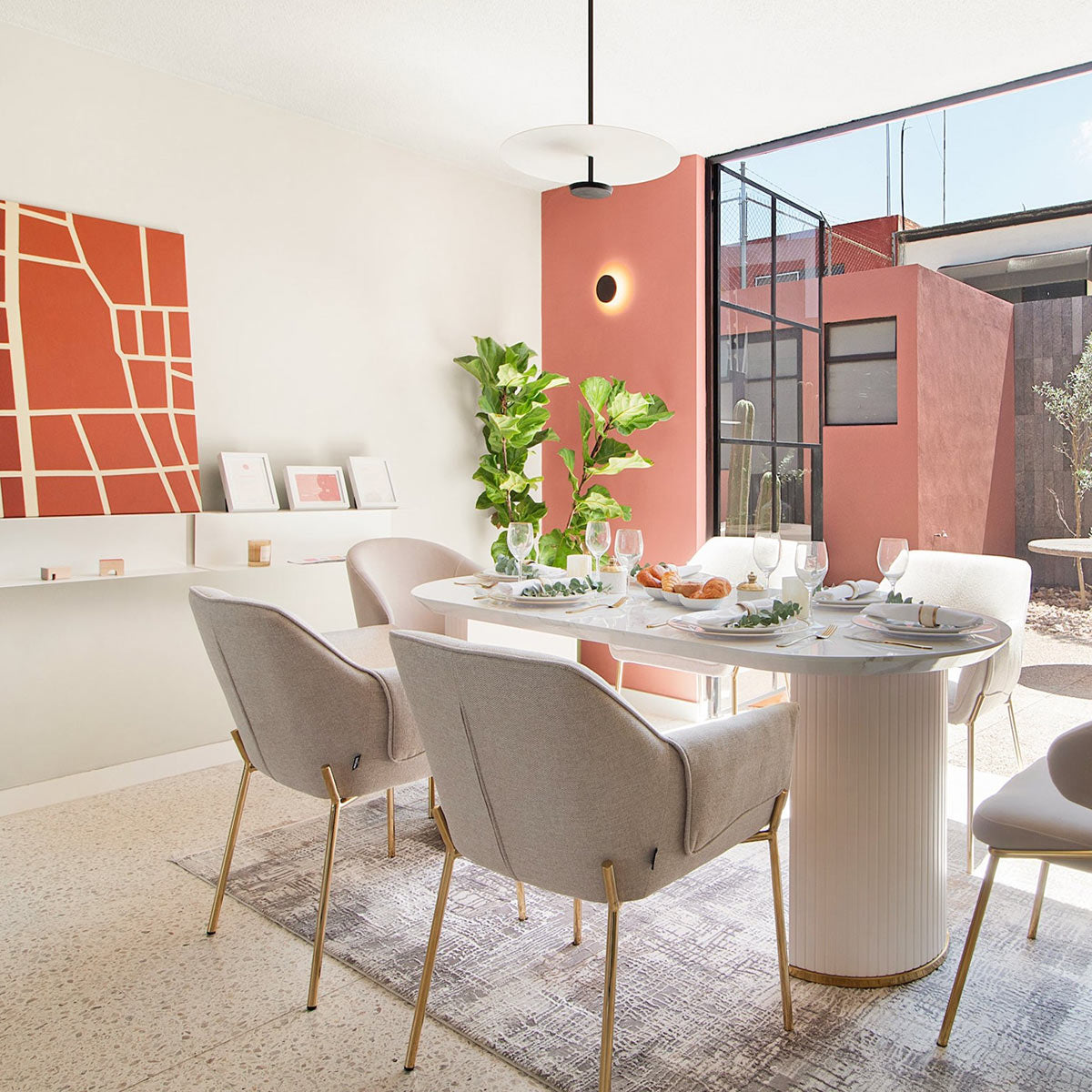 Silla Toronto en comedor Dubrovnik 
desayunador cálido 