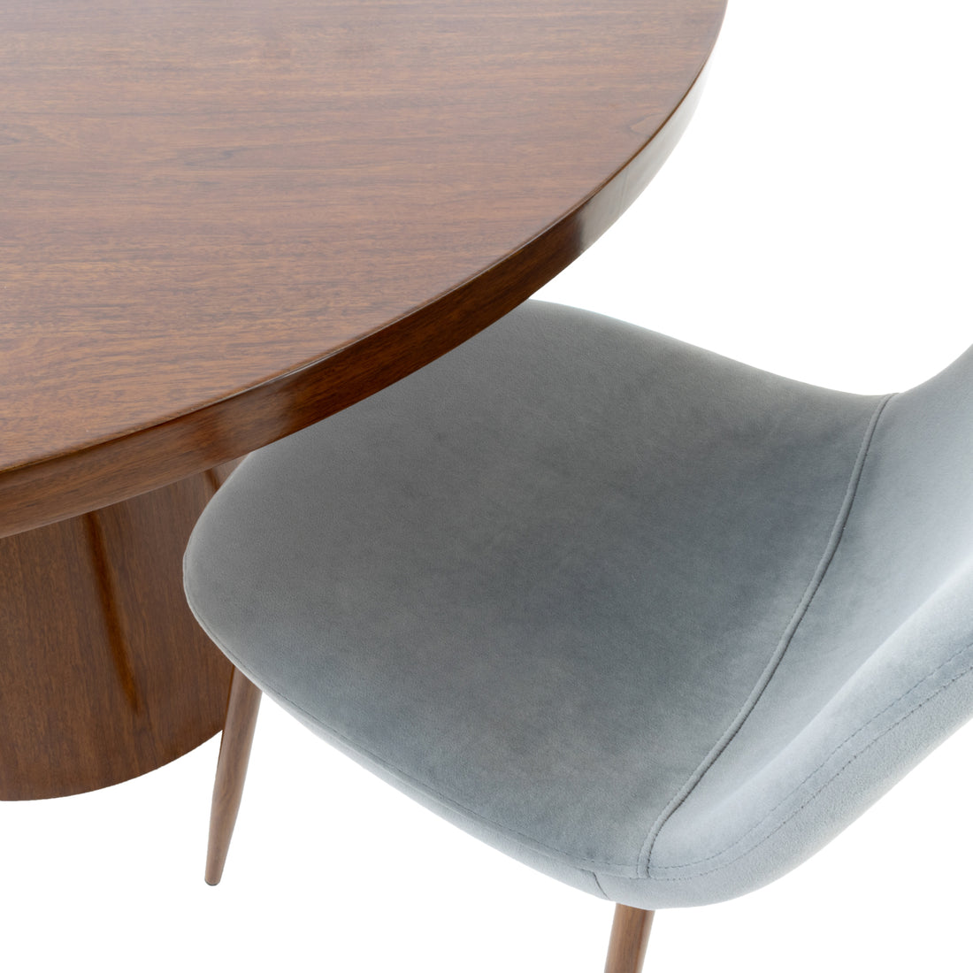 Mesa de Comedor Lagos Nogal 120cm Vista de detalle