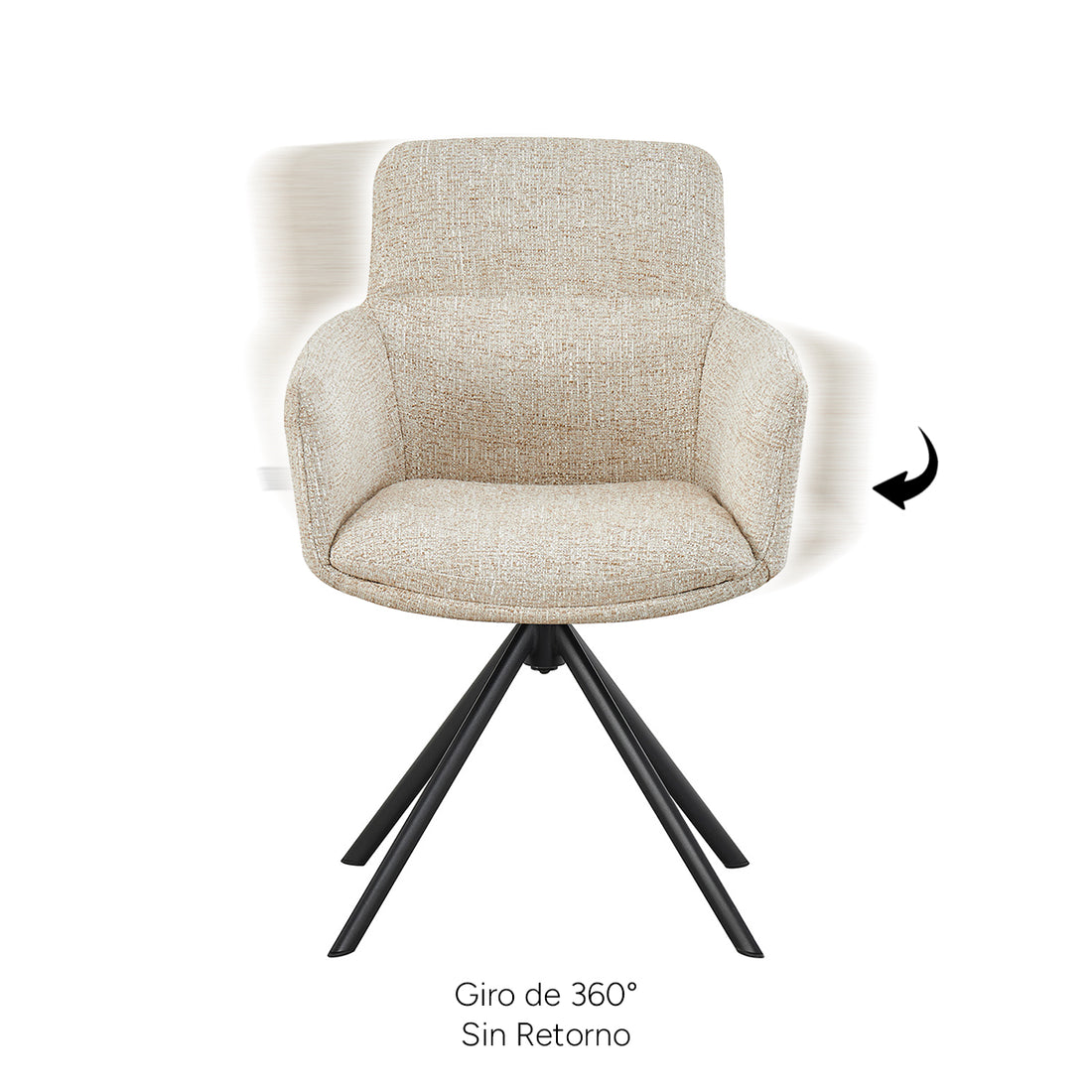 Silla Lugo, giro de 360° sin retorno