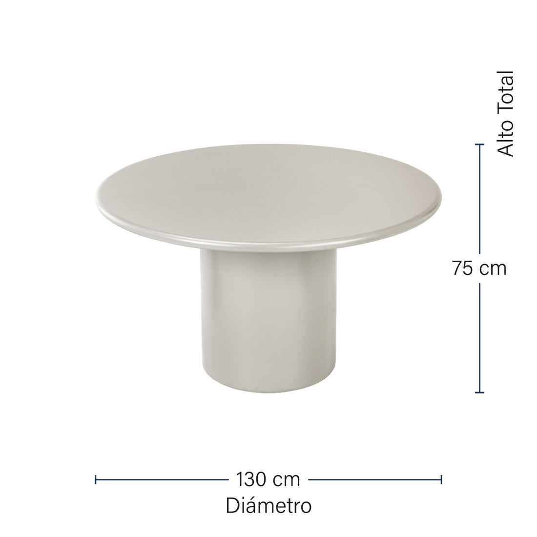 Mesa de Comedor Montenegro Crema Medidas