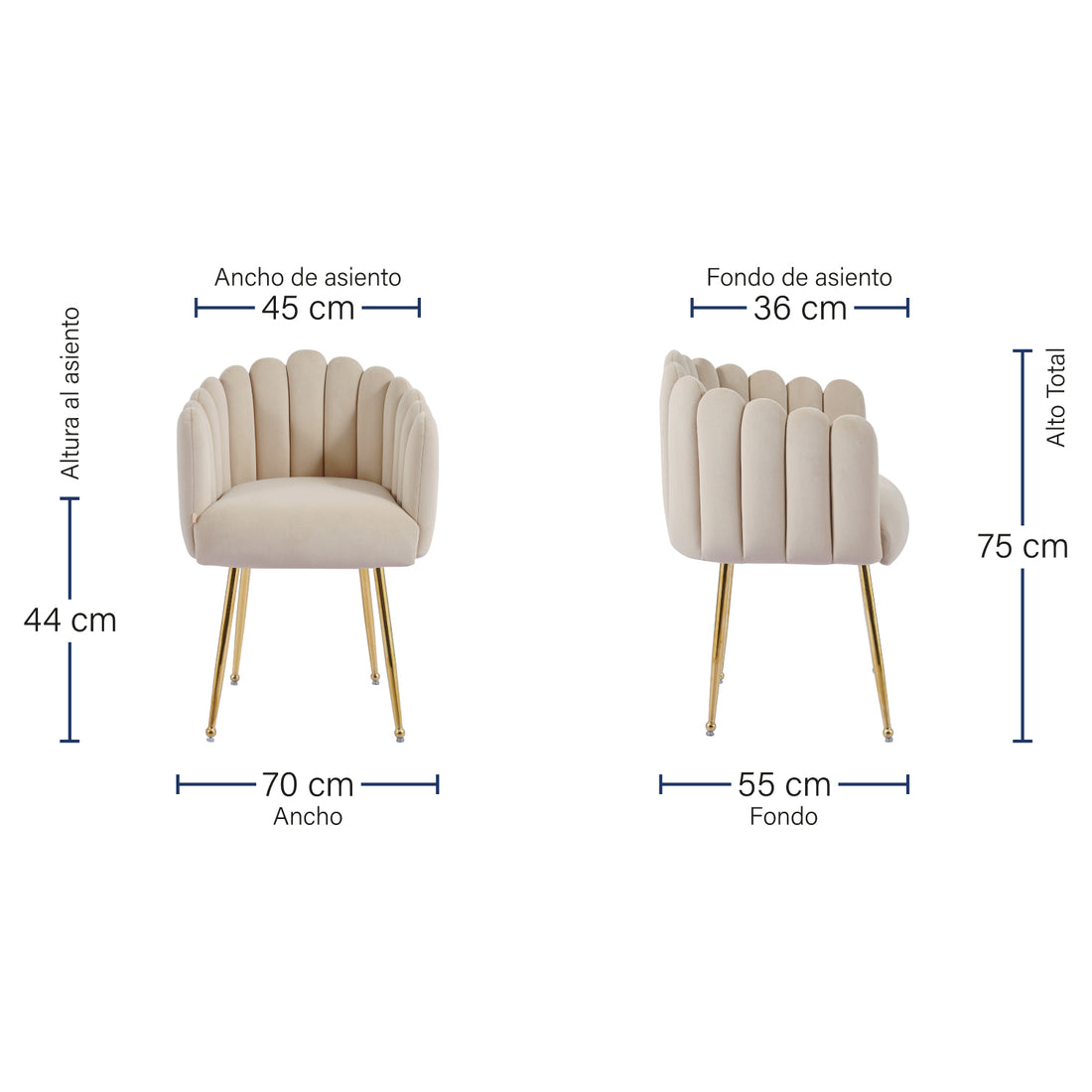 Silla Munich Medidas