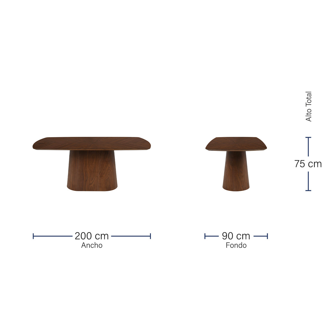 Mesa de Comedor Palermo Medidas