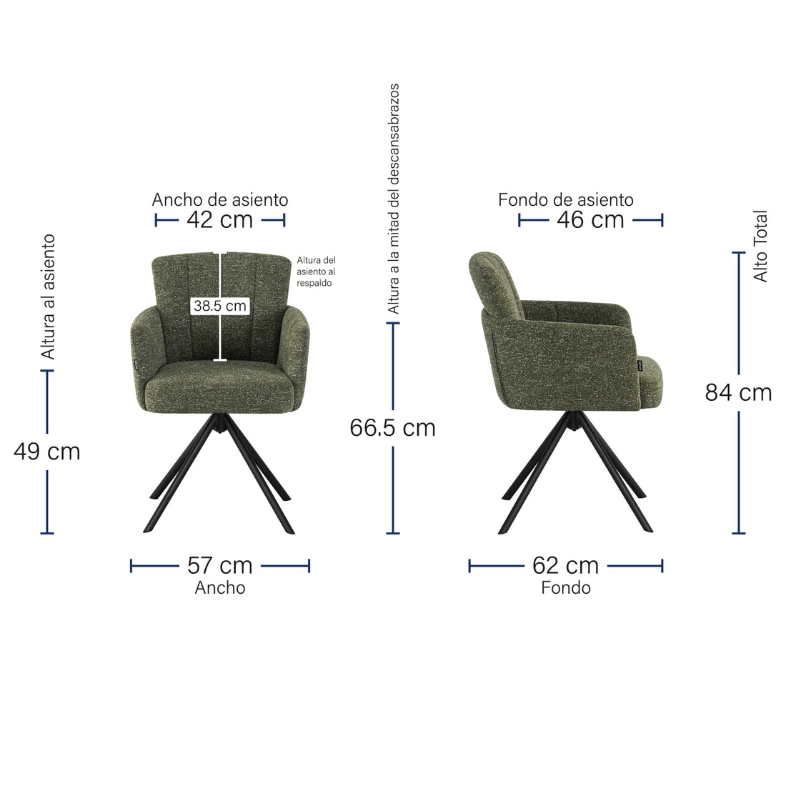 Silla Pontevedra Medidas
