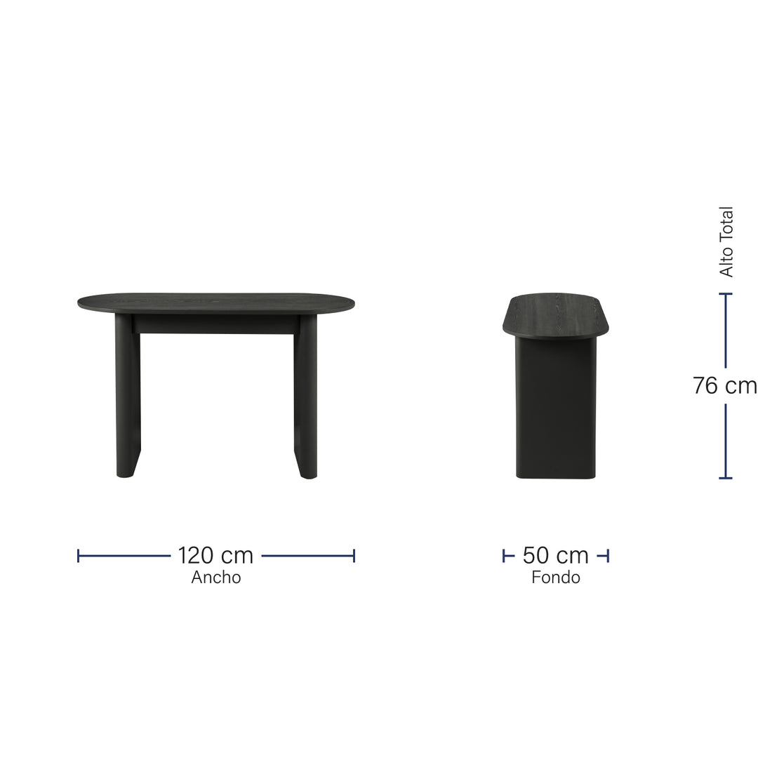 Credenza Togo Negra Medidas
