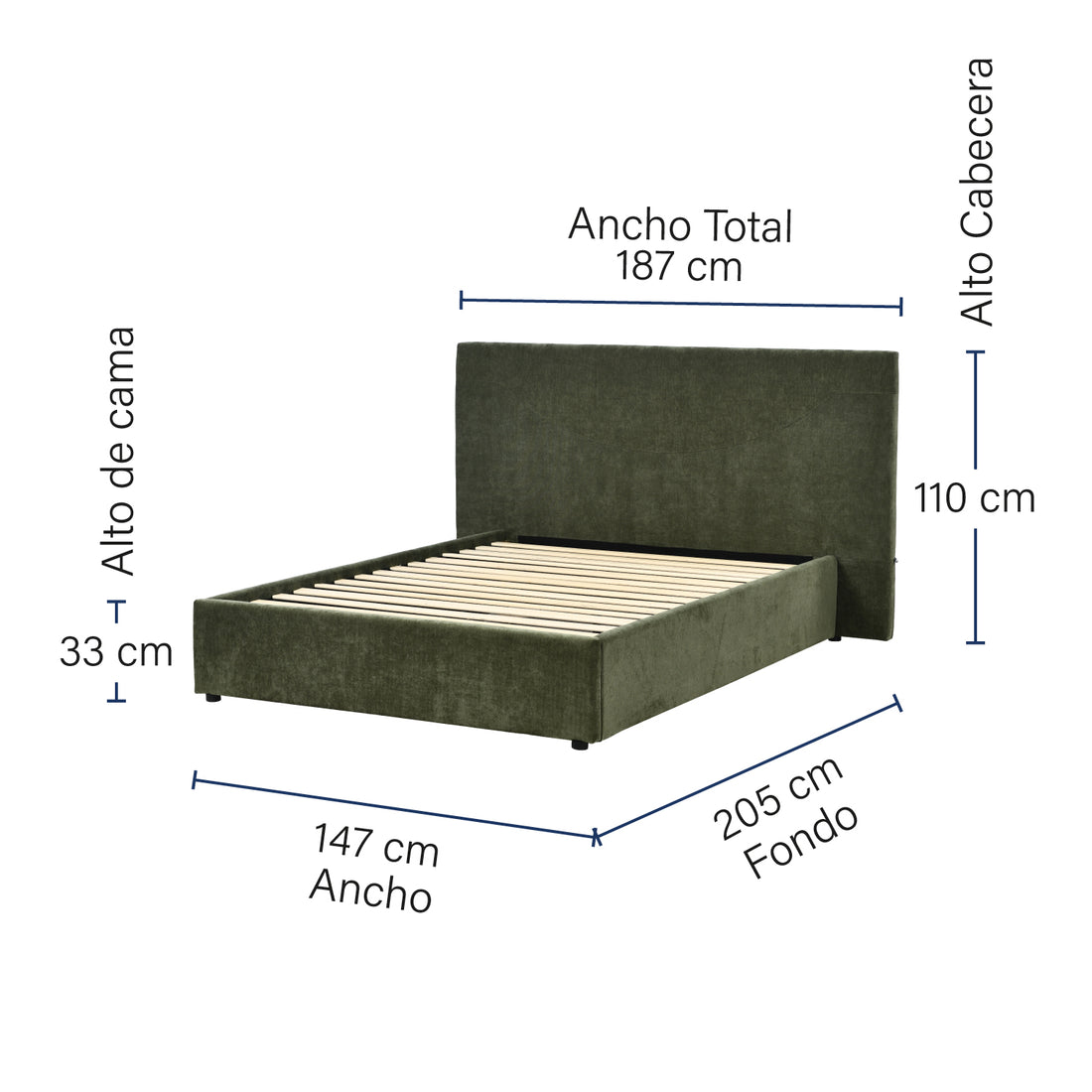 Cama Copenhague Matrimonial