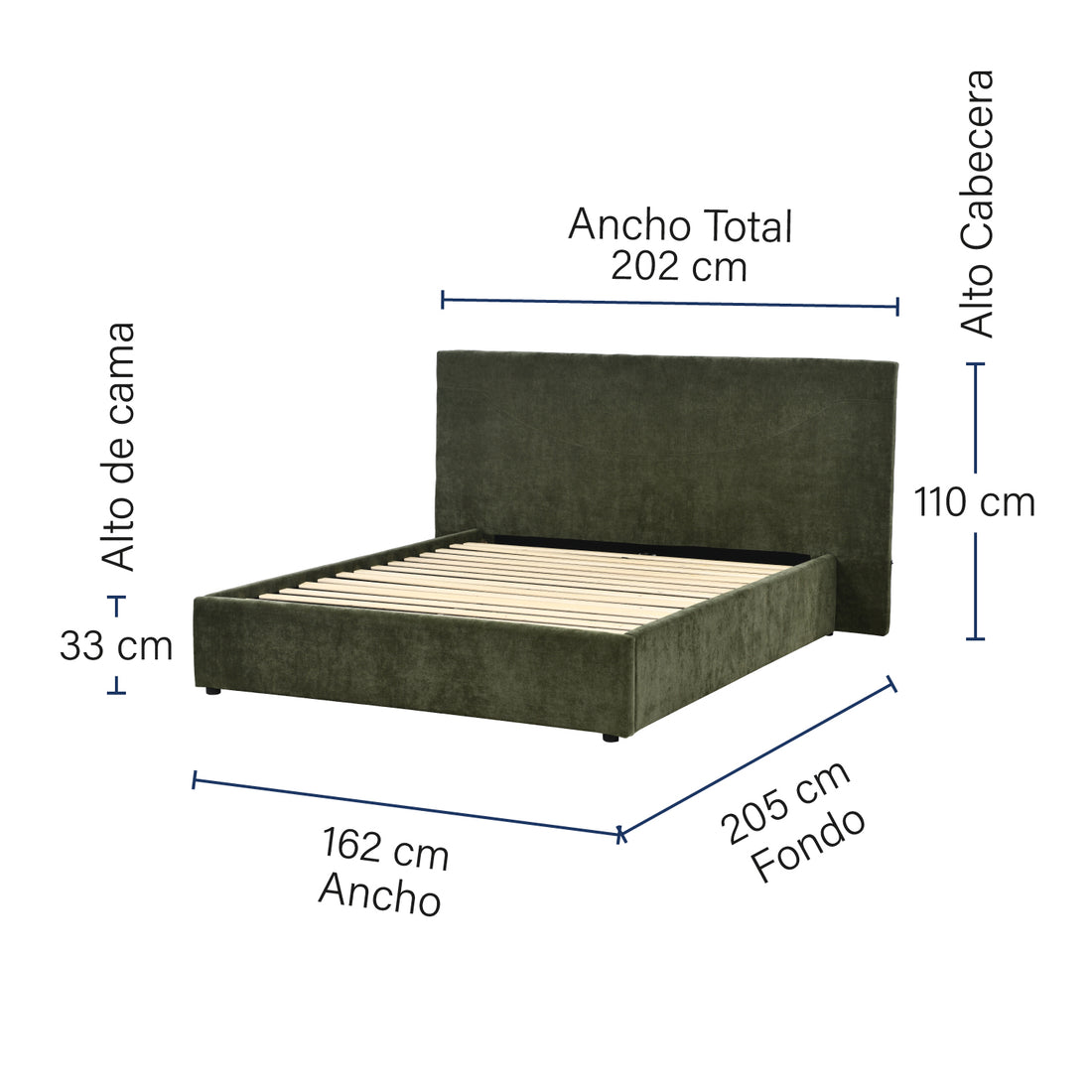 Cama Copenhague Queen Size
