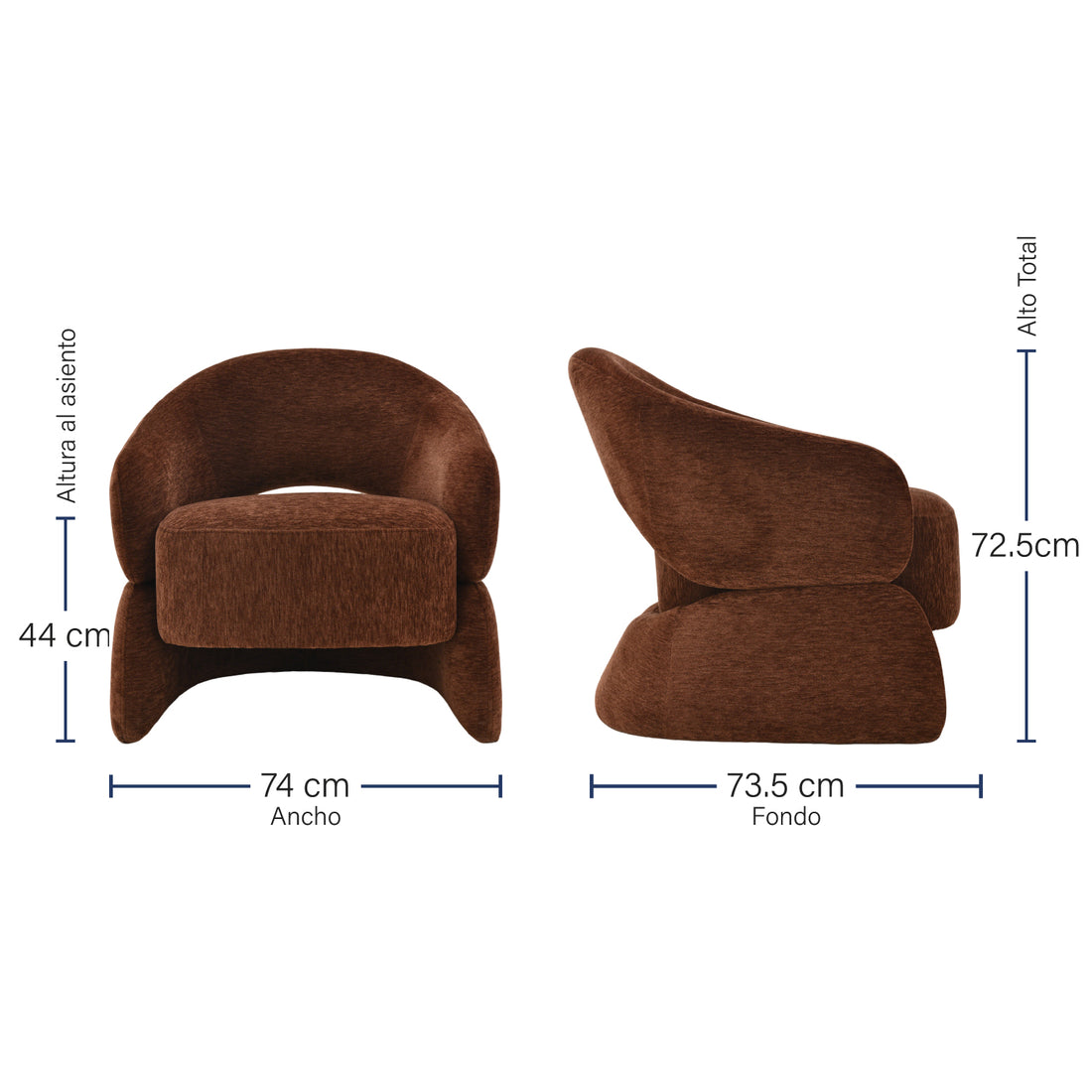 Sillón Hamburgo Medidas