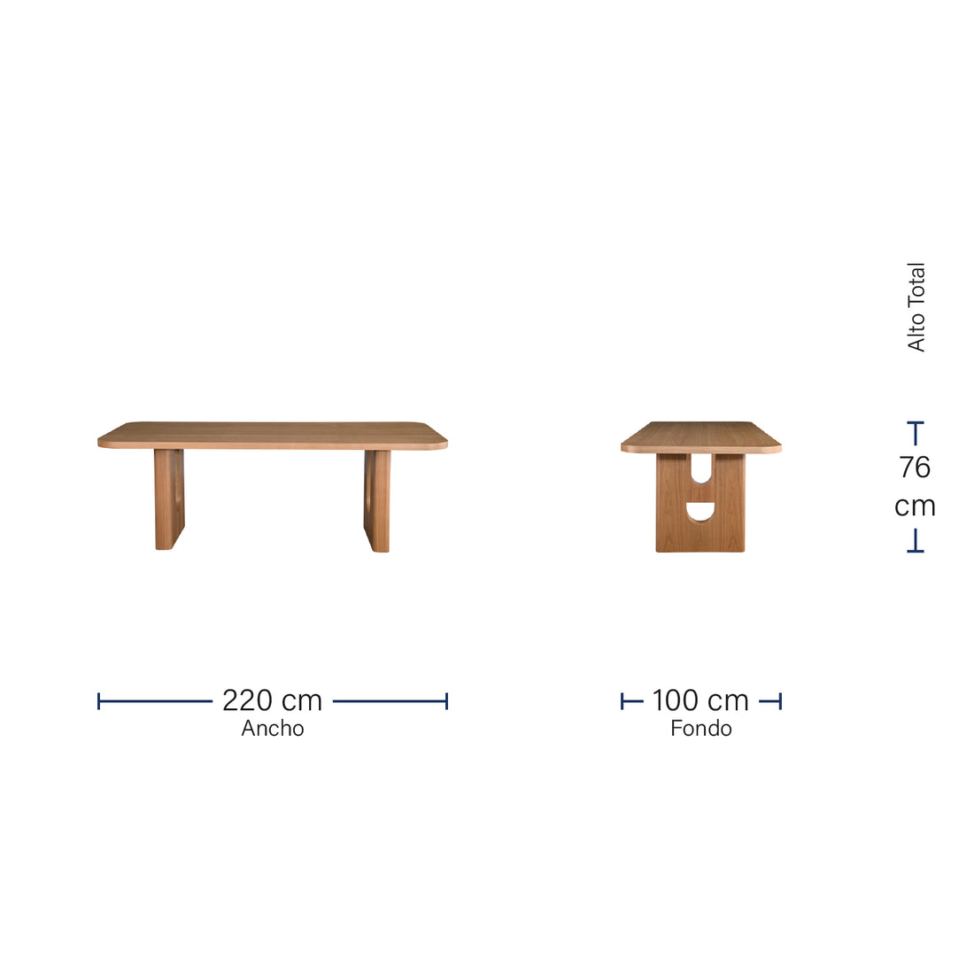 Mesa de comedor Agra Medidas