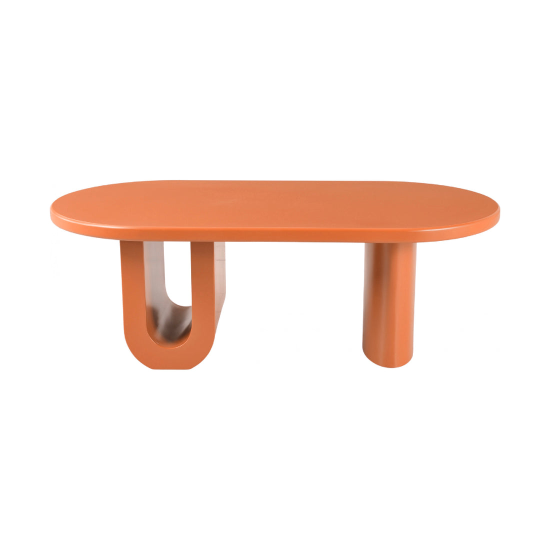 Mesa de Centro Fortaleza Naranja Vista Lateral