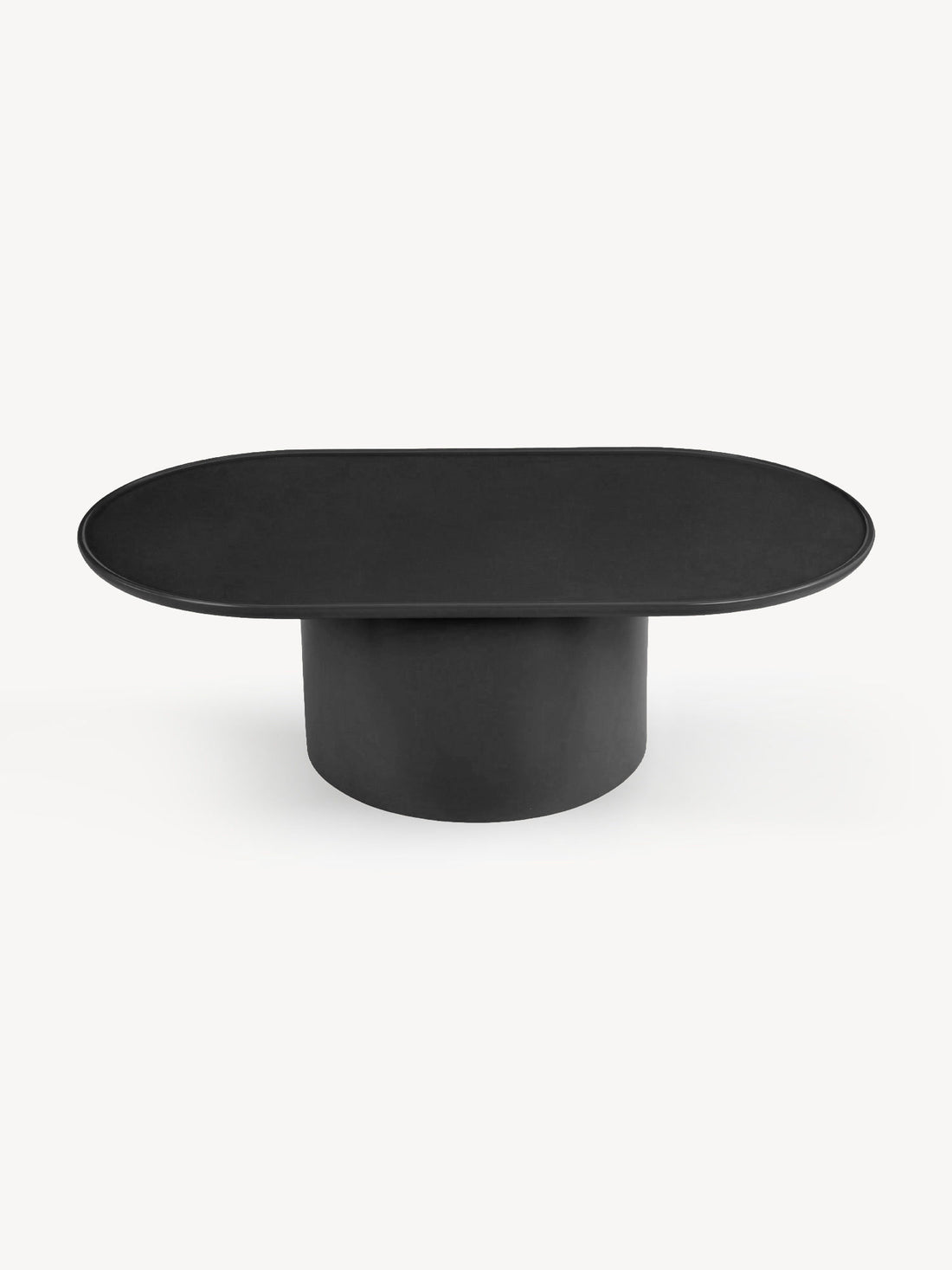 Mesa de Centro Zurich negro, vista de frente