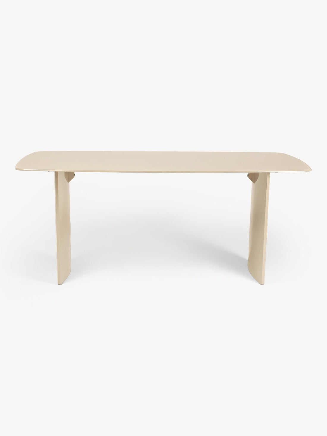 Mesa de comedor Cali beige, vista de frente