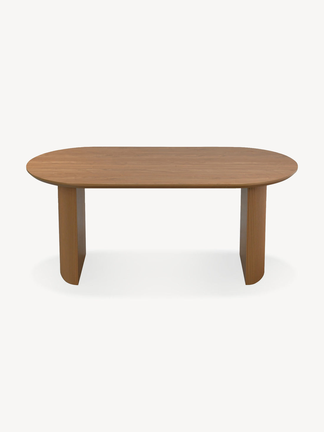 Mesa de Comedor Chipre Nogal 180 cm, vista de frente