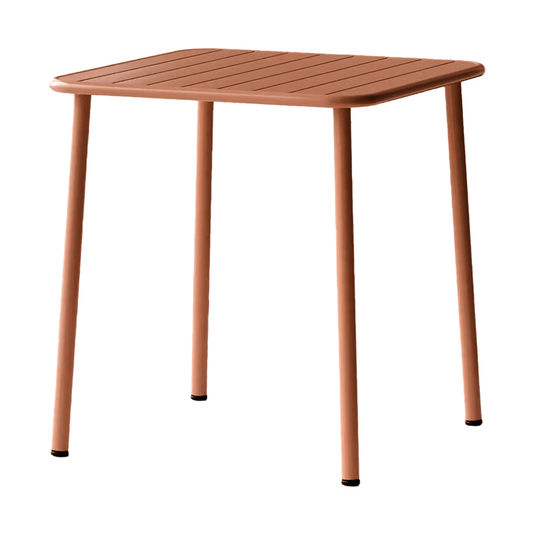 Mesa de Exterior Ibiza Naranja Vista Isométrica