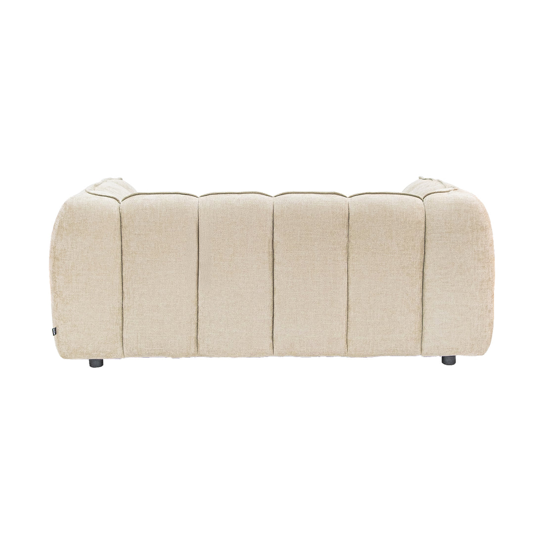 Sofá Milán 2 Plazas Beige Vista Trasera