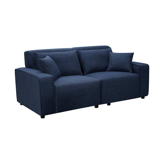 Sofá Montenegro 2 Plazas Azul Vista de producto