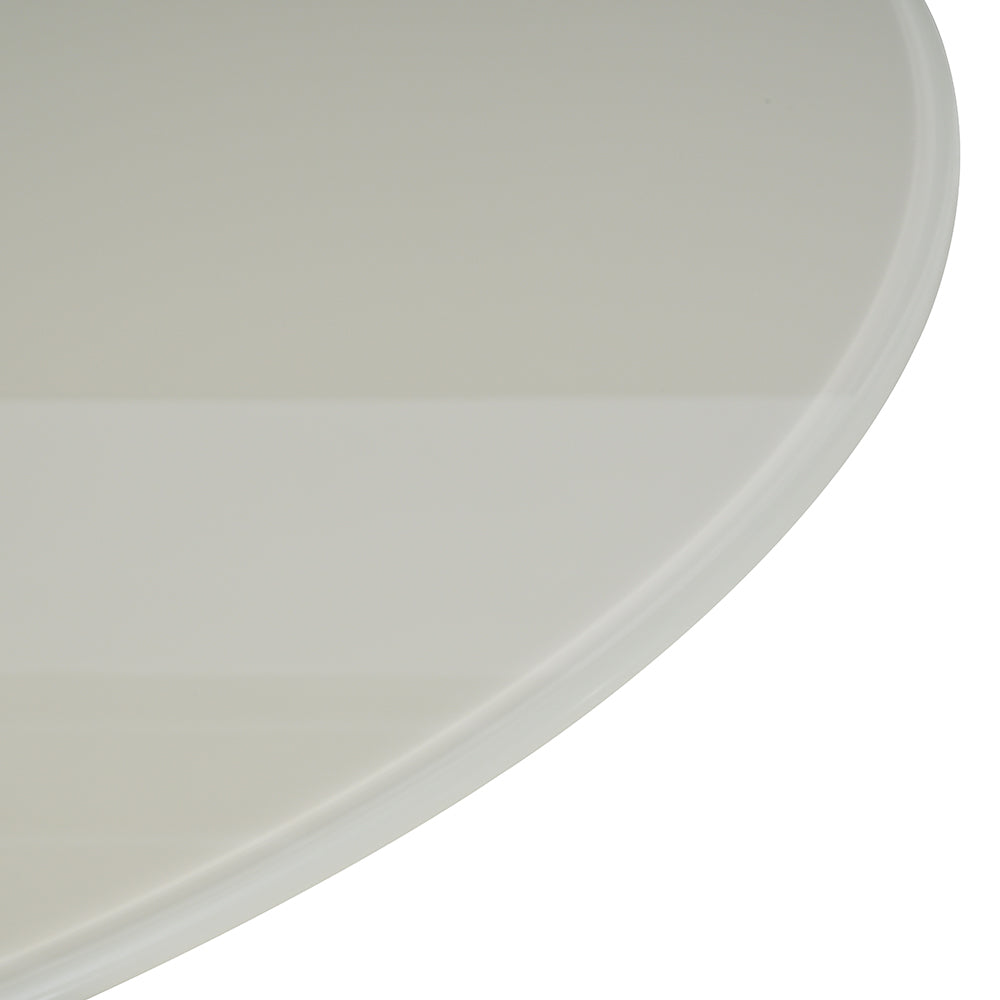 Detalle de la tapa de la mesa para comedor Cartagena color beige