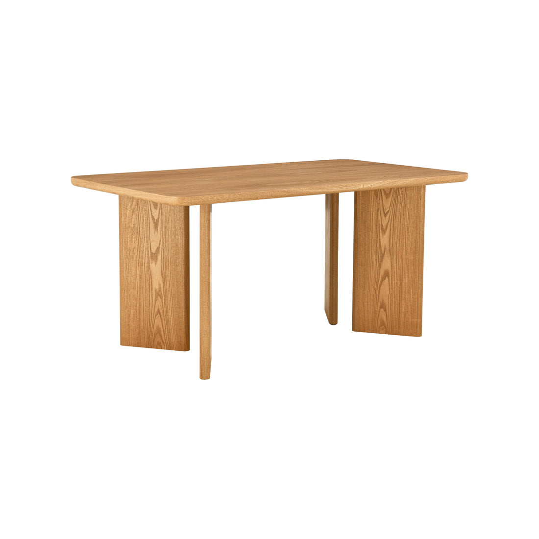 Mesa de Comedor Oslo Natural Vista en Perspectiva
