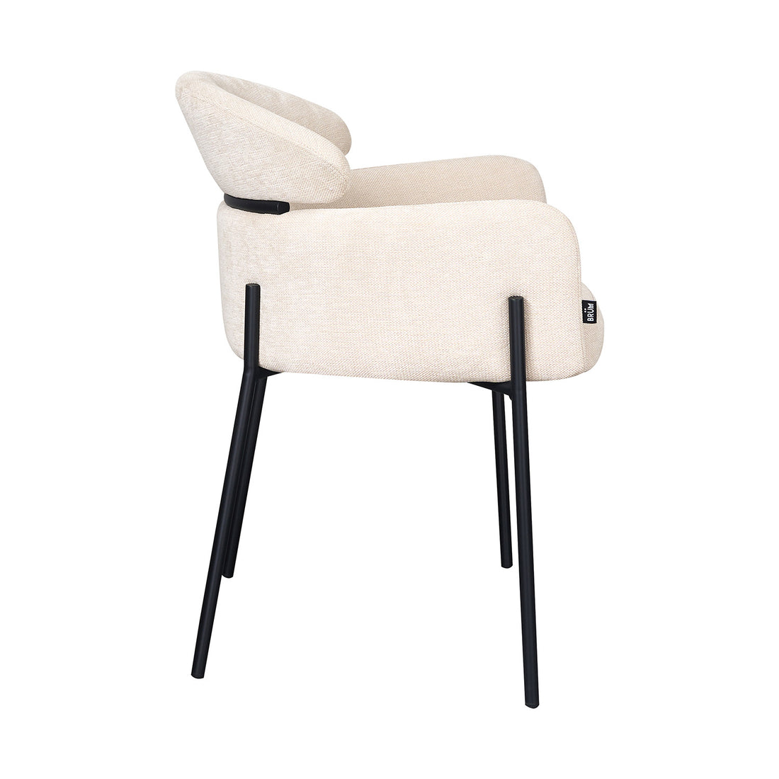 Silla Padua Beige Vista Lateral