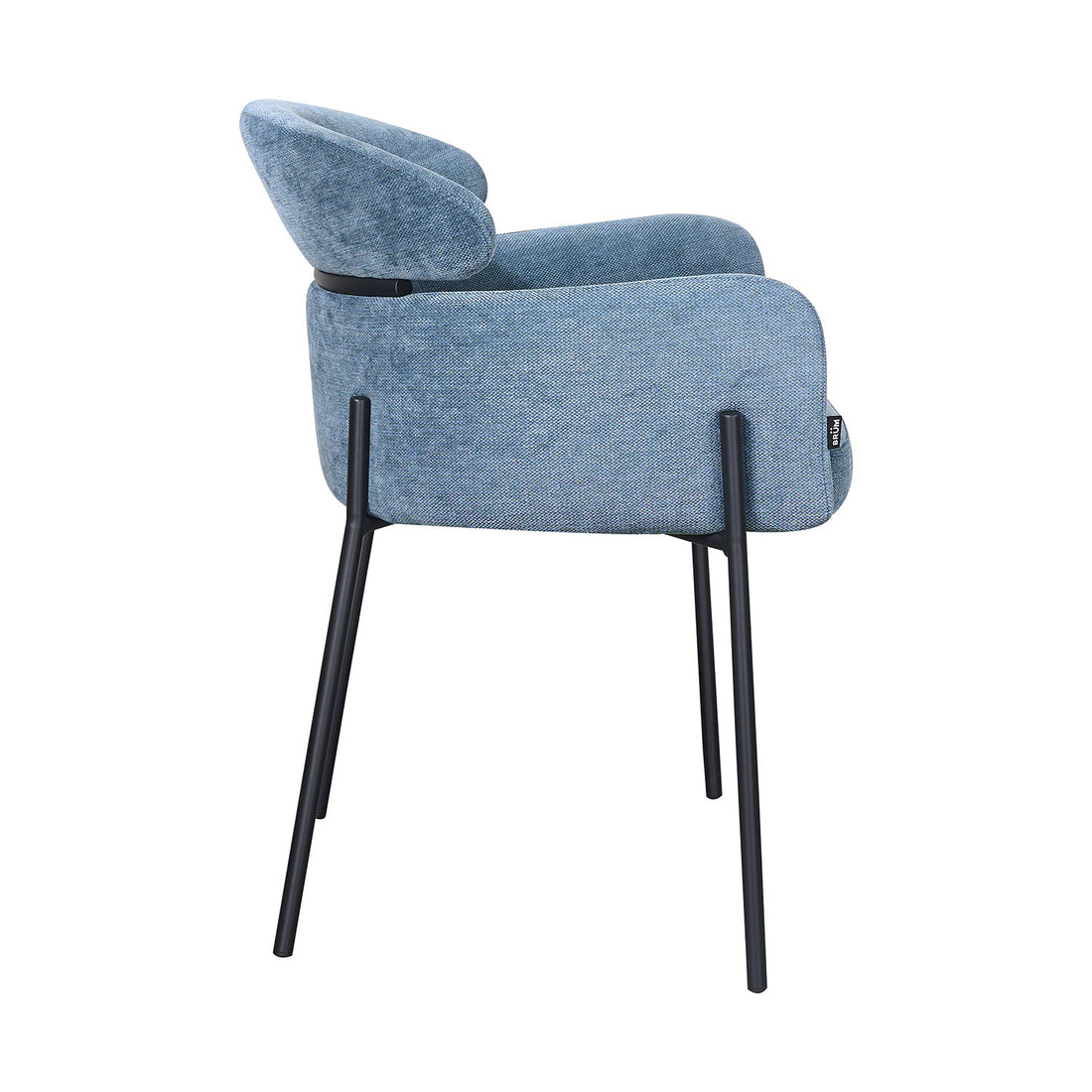Silla Padua Azul Vista Lateral