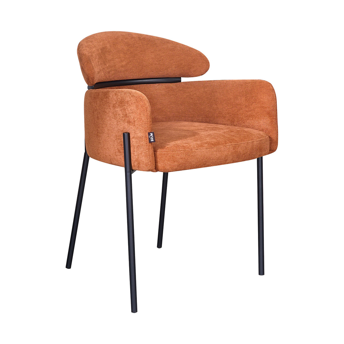Silla Padua Naranja Vista Frontal