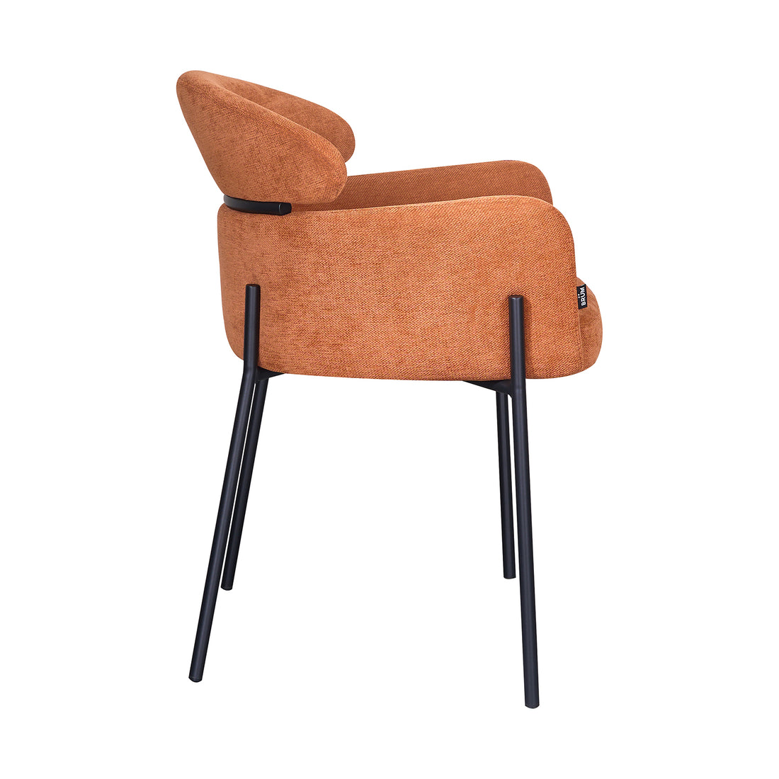 Silla Padua Naranja Vista Lateral
