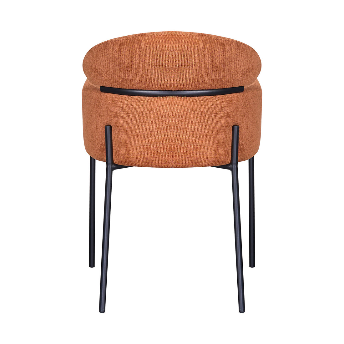 Silla Padua Naranja Vista Trasera