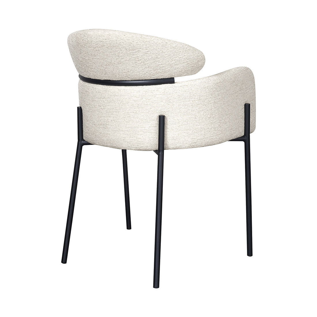 Silla Padua Present Beige Vista en Perspectiva Trasera