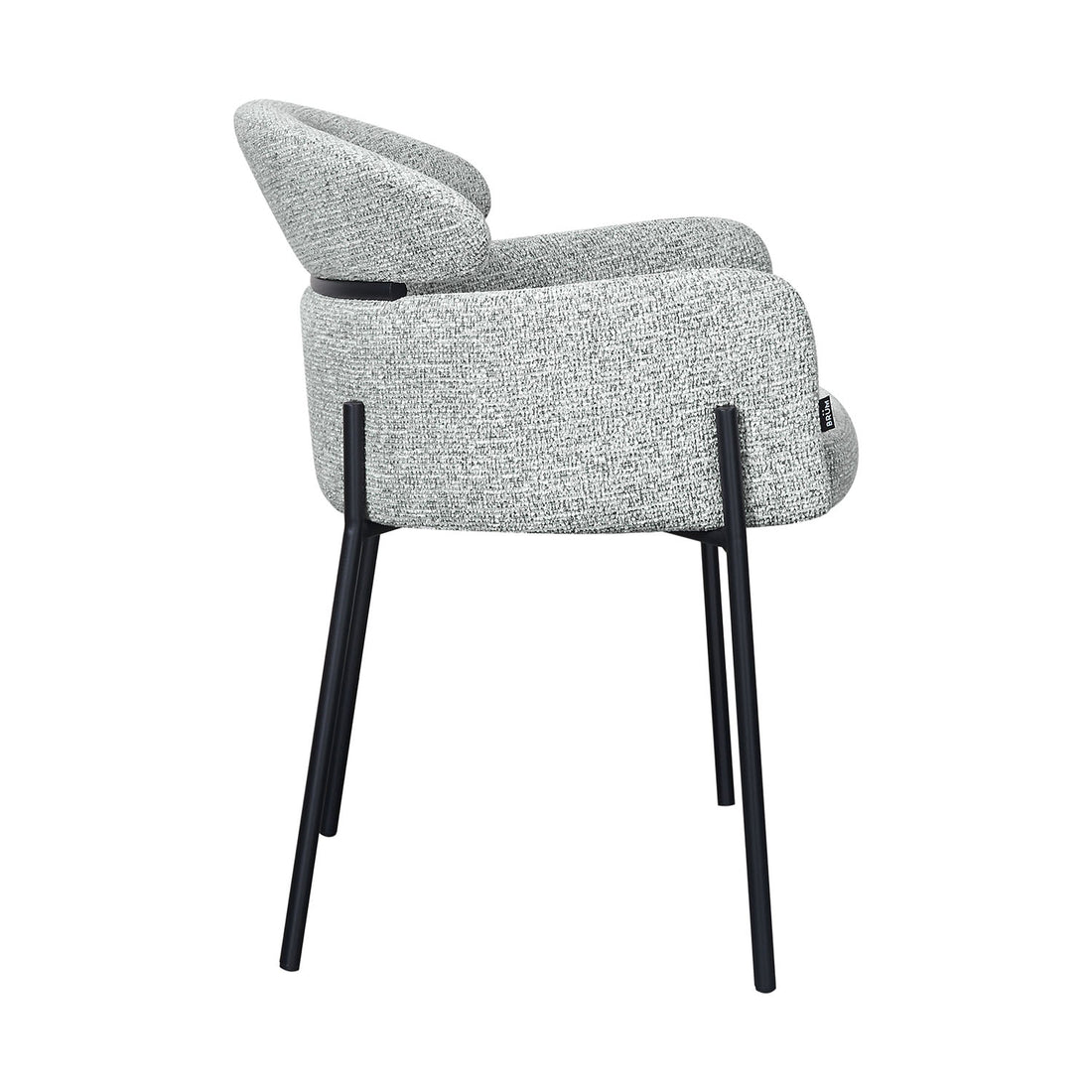 Silla Padua Present Gris Vista Lateral