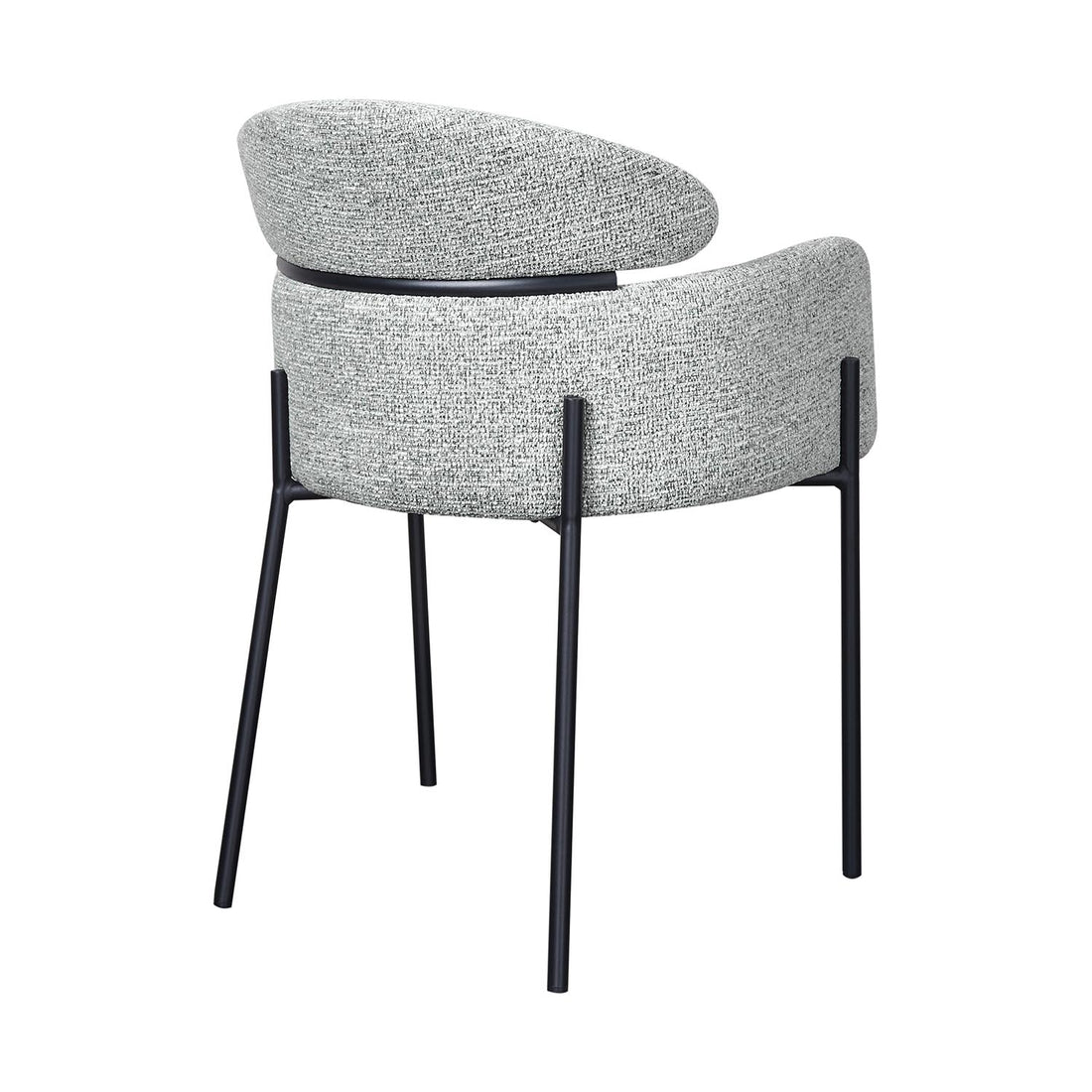 Silla Padua Present Gris Vista en Perspectiva Trasera