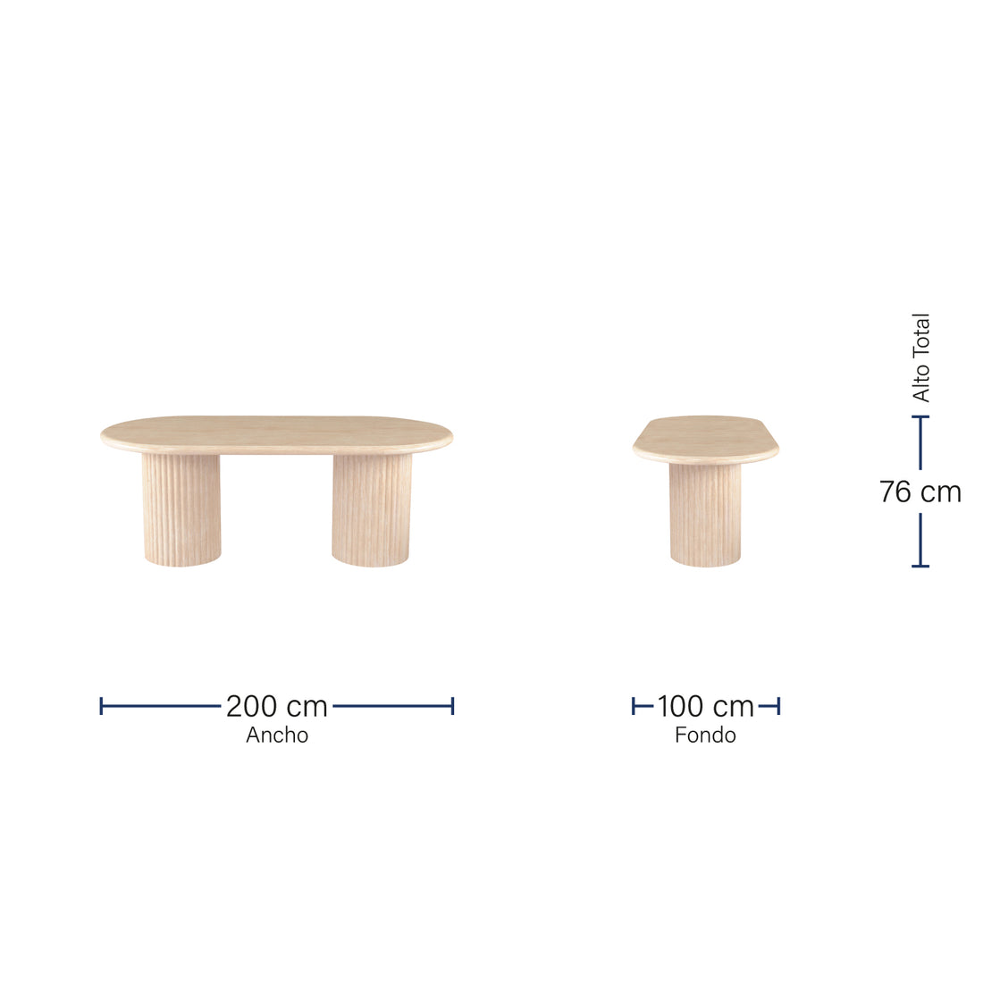Mesa de Comedor Riad 200cm Vista de producto 3
