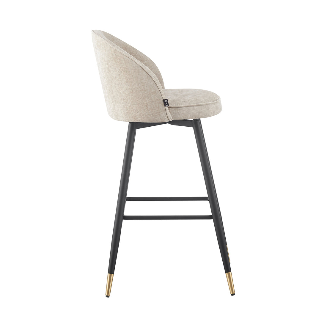 Banco Roodas Beige Vista Lateral