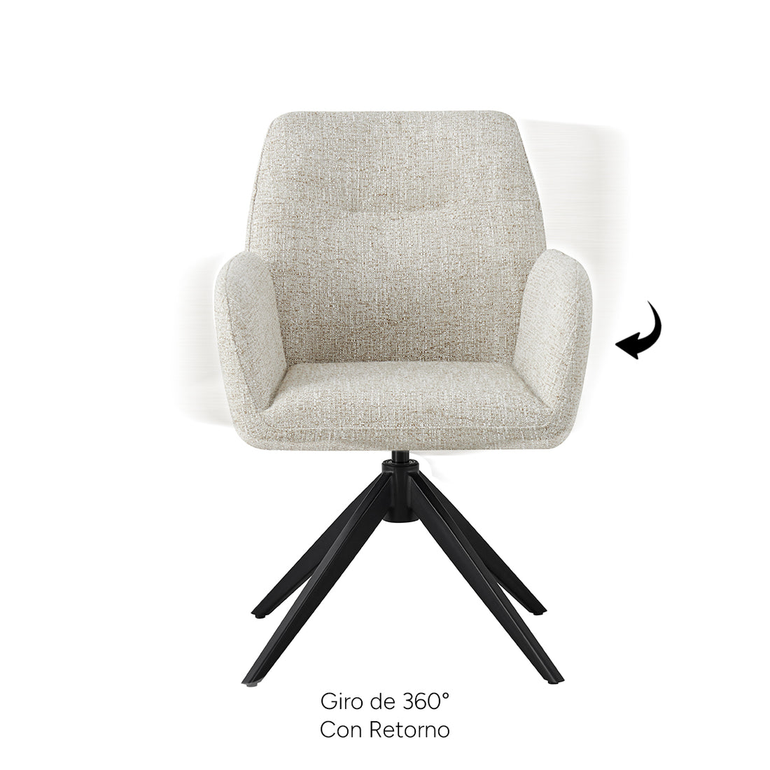 Silla Santiago Beige, foto ambientada