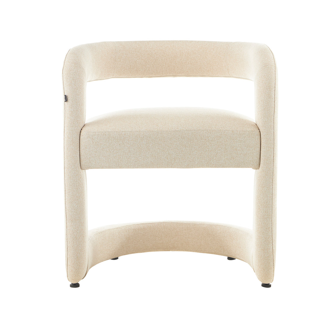 Silla AbuDabi Beige Vista Frontal