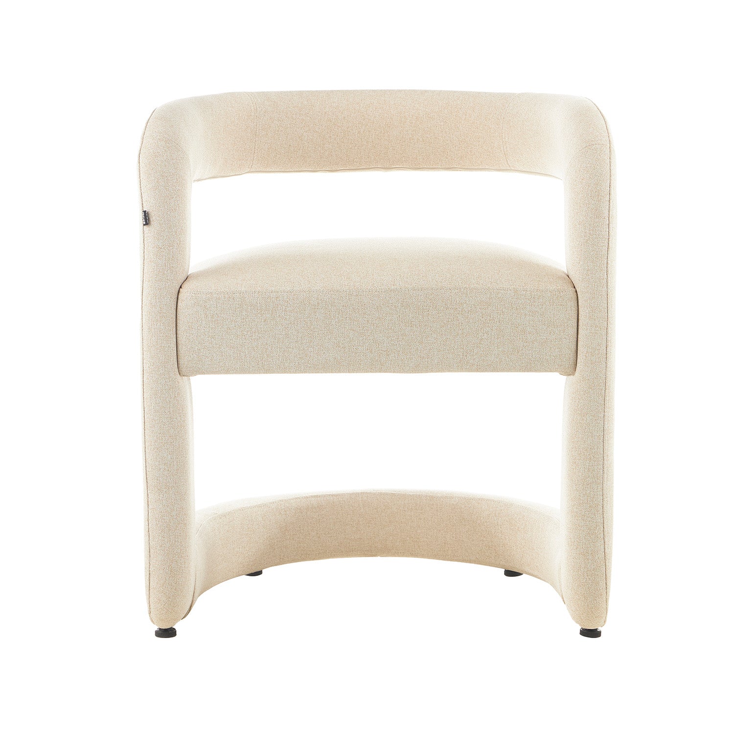 Silla AbuDabi Beige Vista Frontal