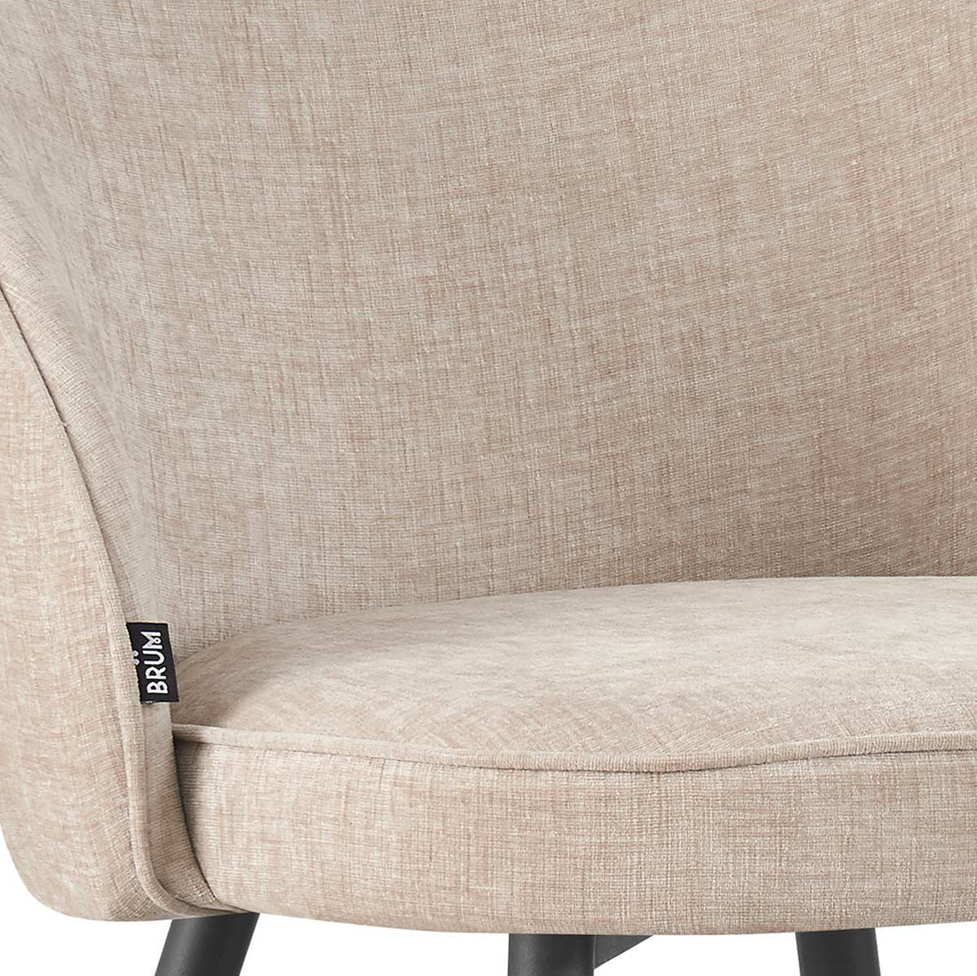 Detalle de textura Silla Roodas beige