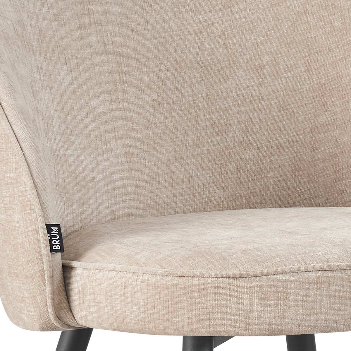 Detalle de textura Silla Roodas beige