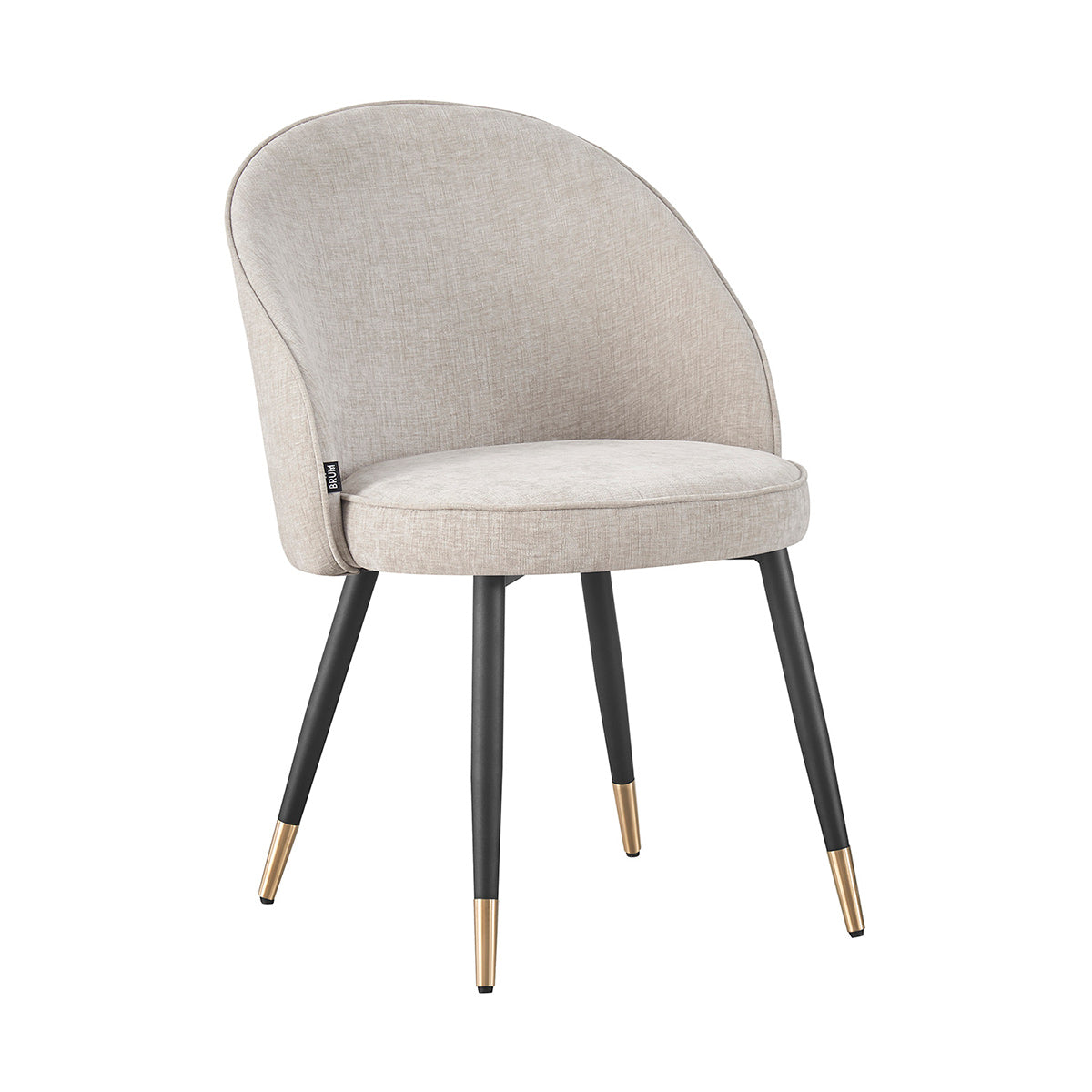 Silla Roodas Gris fondo blanco vista en perspectiva frontal