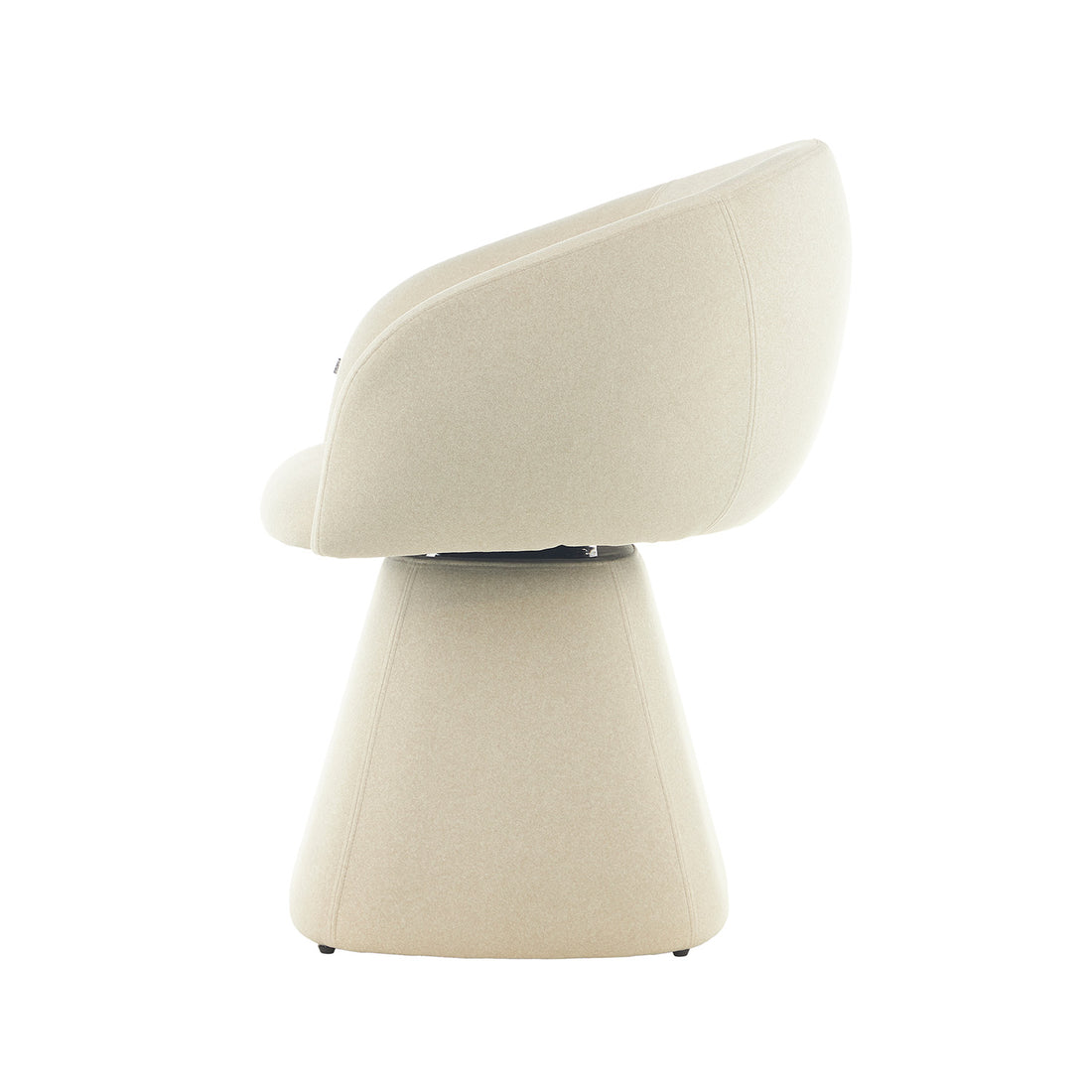 Silla Doha Beige Vista Lateral