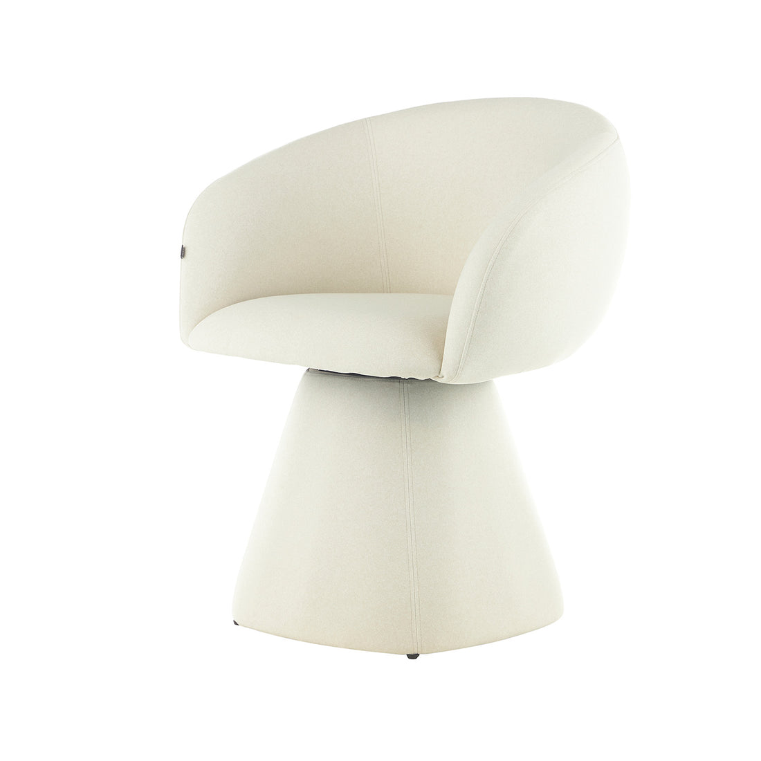 Silla Doha Crema Vista En Perspectiva