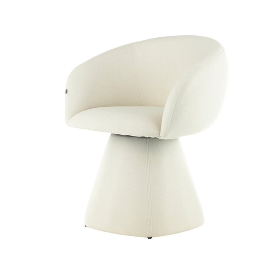 Silla Doha Crema Vista En Perspectiva