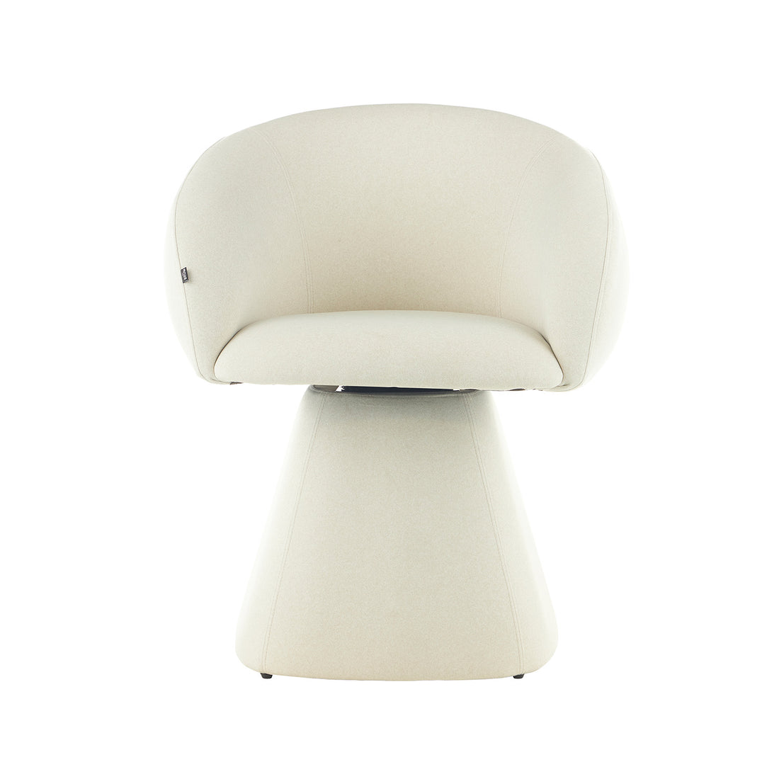Silla Doha Crema Vista Frontal 