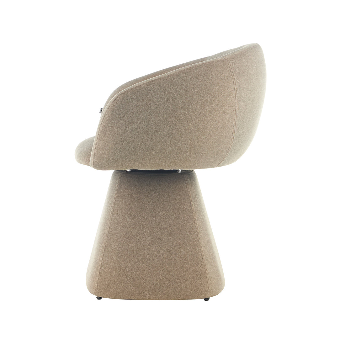 Silla Doha Taupe Vista Lateral
