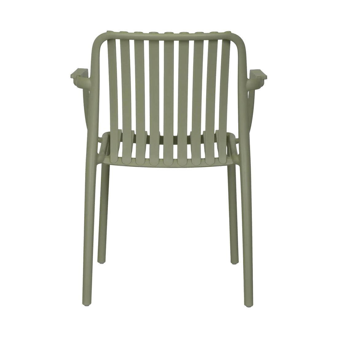 Silla de Exterior Menorca Olivo Vista Trasera