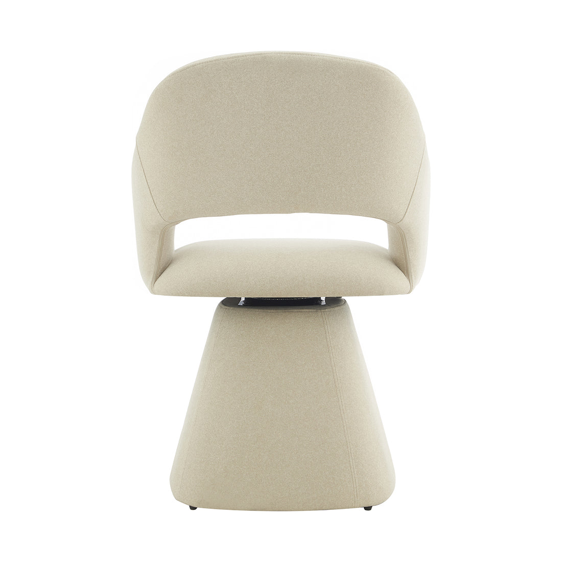 Silla Muscat Beige Vista Trasera con Fondo Blanco