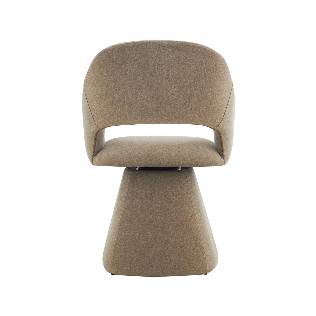 Silla Muscat Taupe Vista Trasera con Fondo Blanco