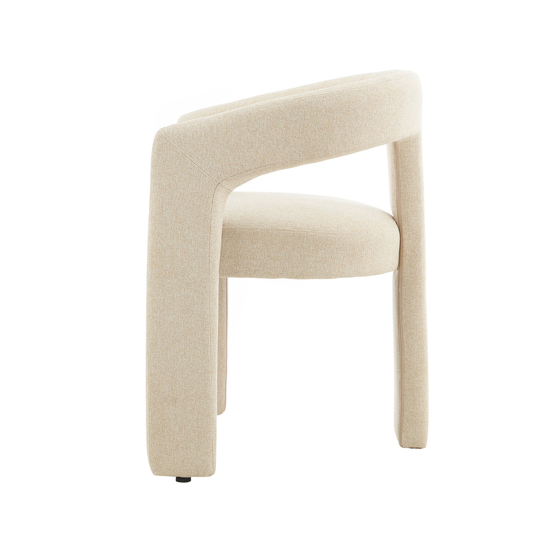 Silla Qatar Beige Vista Lateral