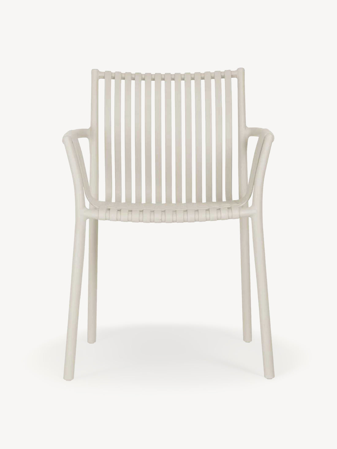 Silla de exterior Palma crema, foto 3