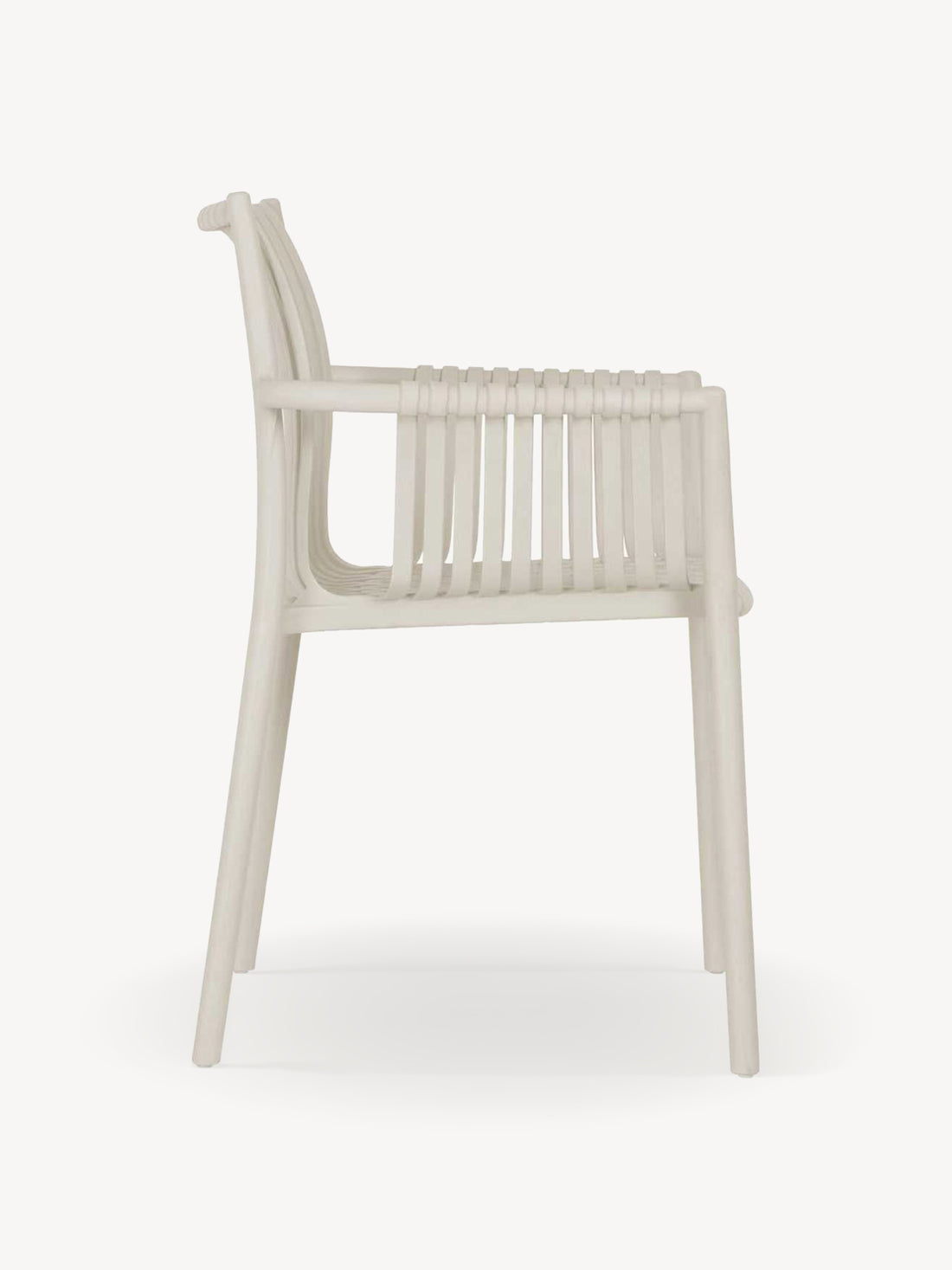 Silla de exterior Palma crema, foto 4