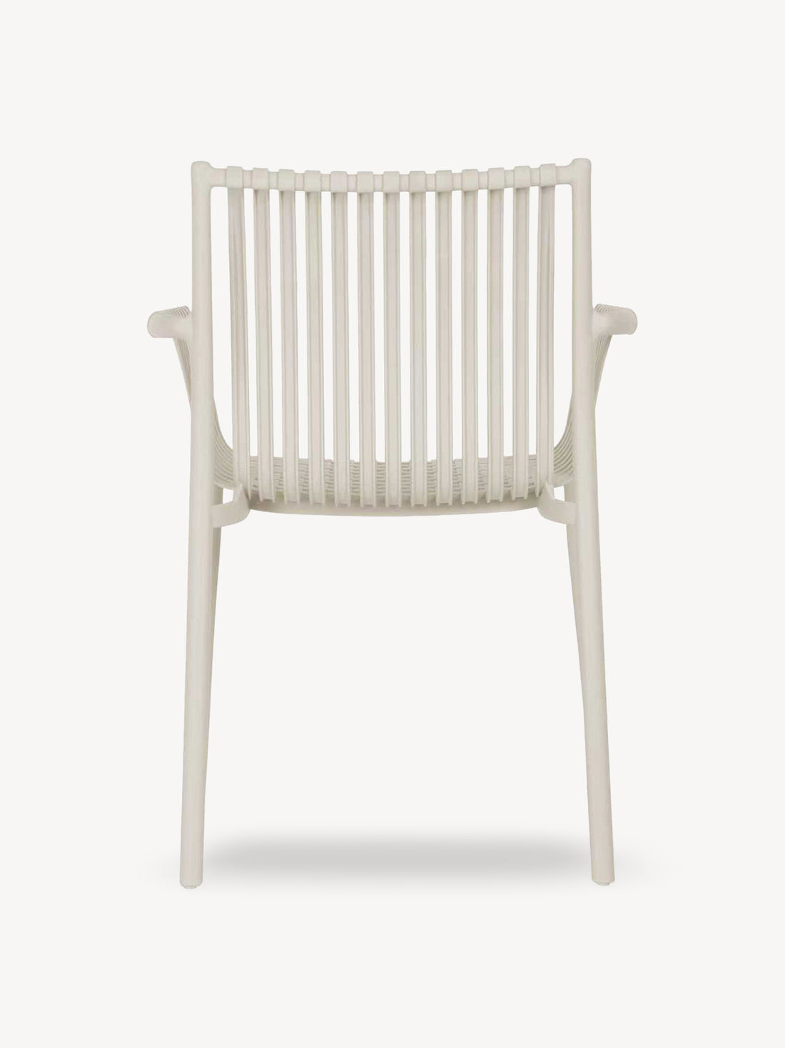 Silla de exterior Palma crema, foto 5